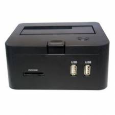3.5inch and 2.5inch SATAII Hard Drive Docking Station with built-in Card Reader 2 Port Hub eSATA and USB